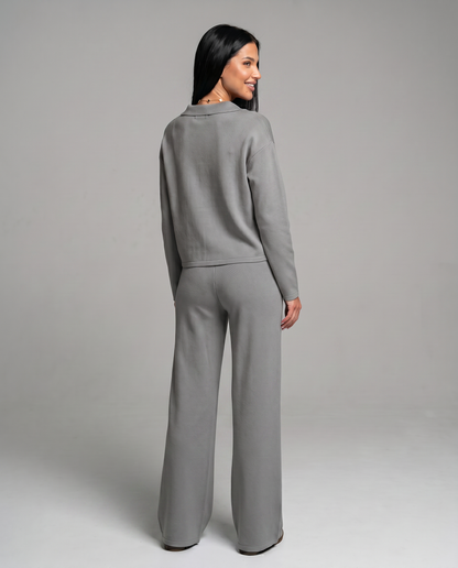 Maria | Two Piece Set with Wide Leg Pants