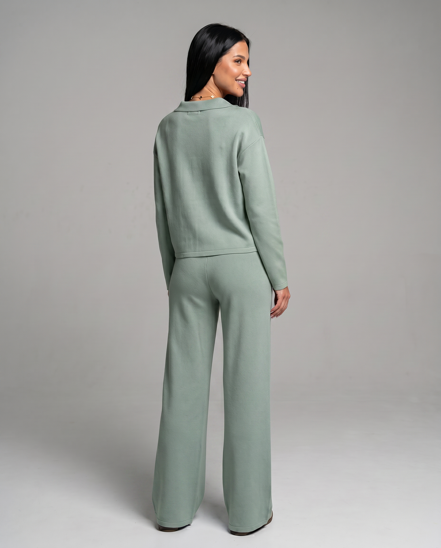 Maria | Two Piece Set with Wide Leg Pants