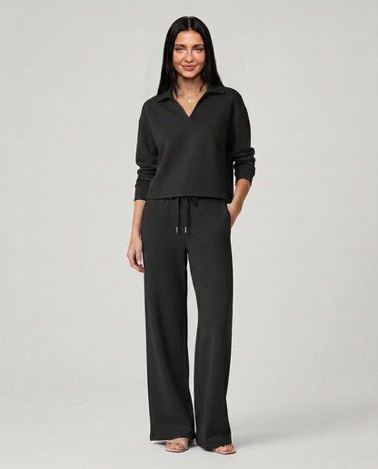 Maria | Two Piece Set with Wide Leg Pants