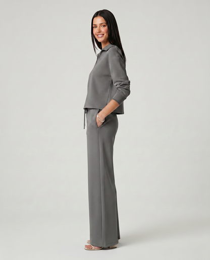 Maria | Two Piece Set with Wide Leg Pants