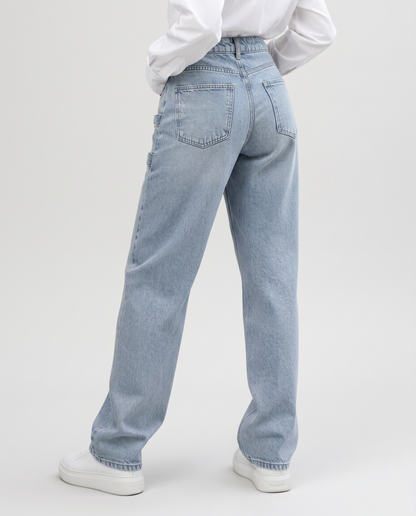 Clara | Straight Leg Jeans with Side Tabs