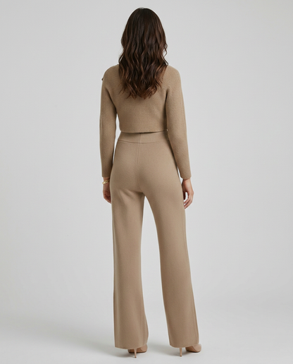Mireille | Knit Wide-Leg Trouser Set