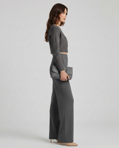 Mireille | Knit Wide-Leg Trouser Set