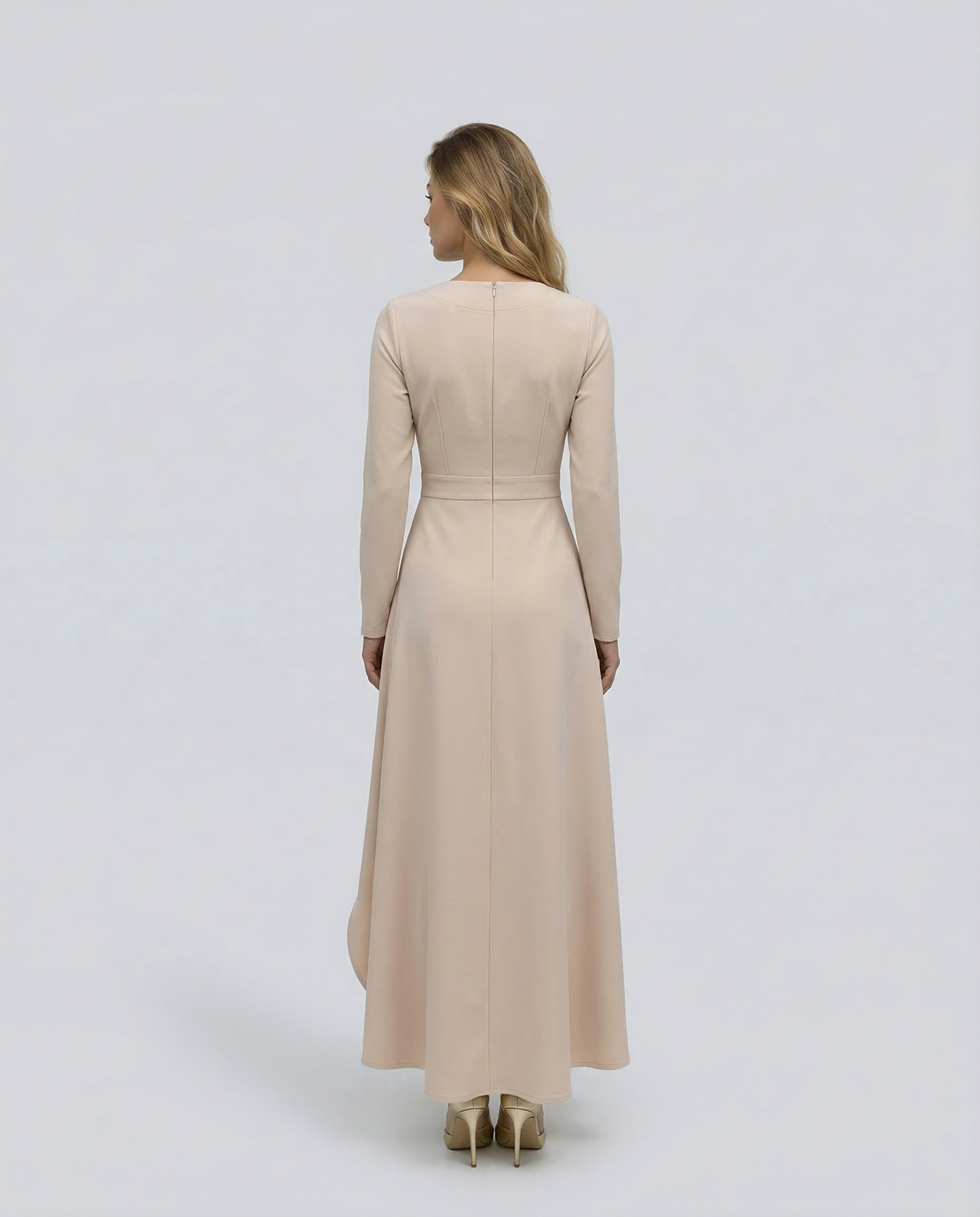 Rosalind | Long Sleeve Wrap Midi Dress
