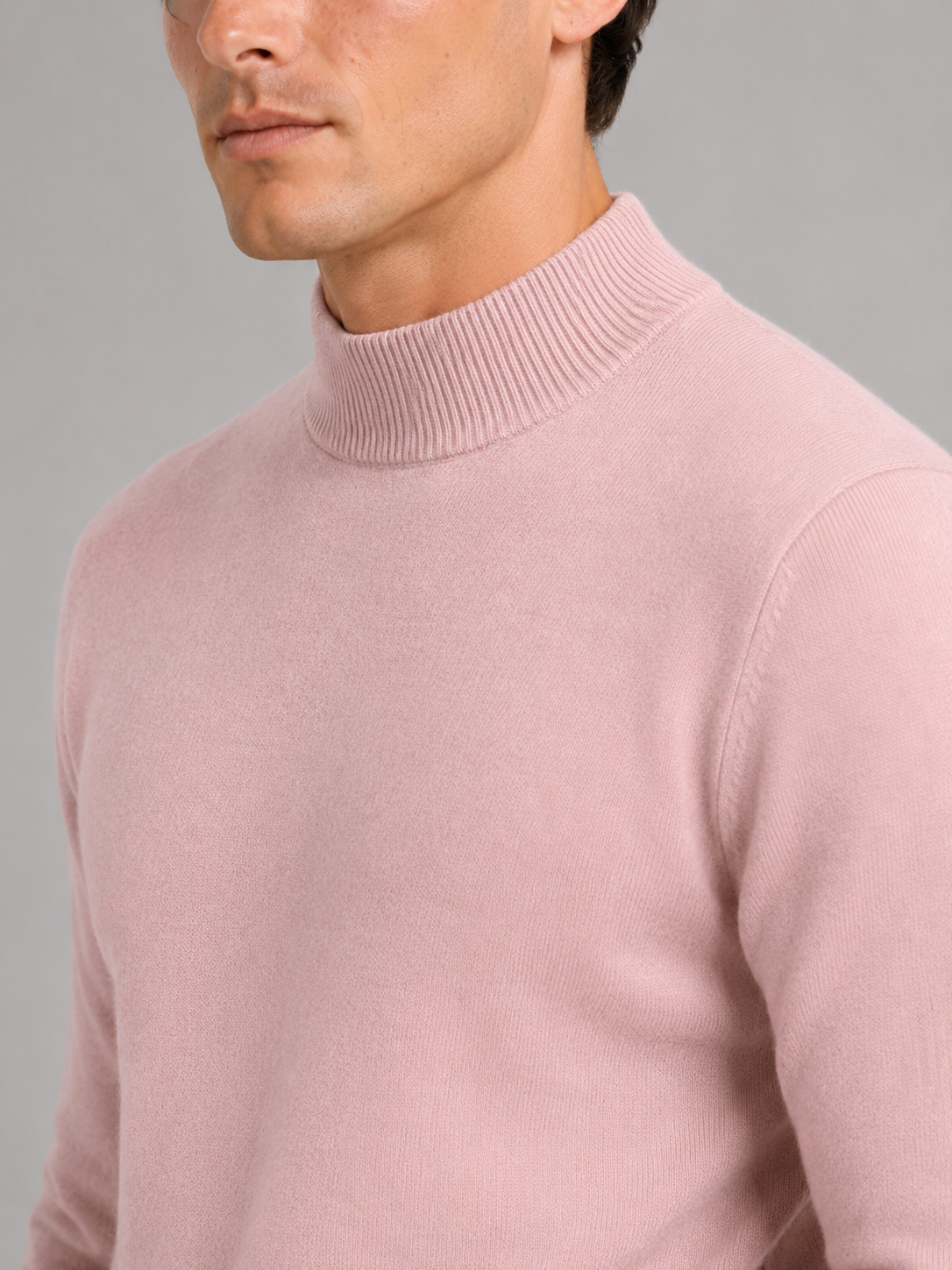 Henri | Slim Fit Mock Neck Knit Sweater