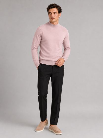 Henri | Slim Fit Mock Neck Knit Sweater