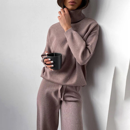 Mathilde | Turtleneck Knit Sweater Set