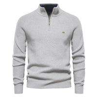 Bastian | Men's Zip-Up Wool Blend Sweater