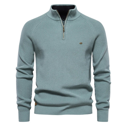 Bastian | Men's Zip-Up Wool Blend Sweater