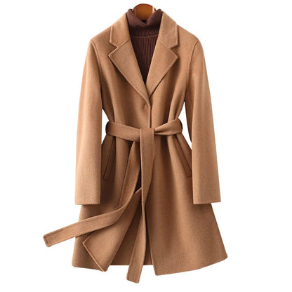 Romilda | Belted Wool Midi Coat