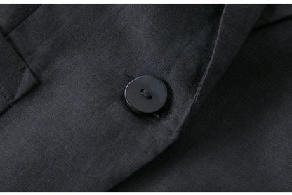 Odile | Tailored Linen Single-Button Blazer