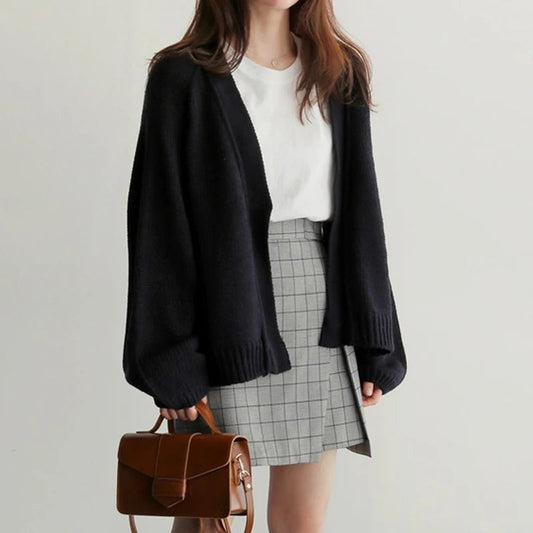Olympe | Dropped Shoulder Knit Cardigan