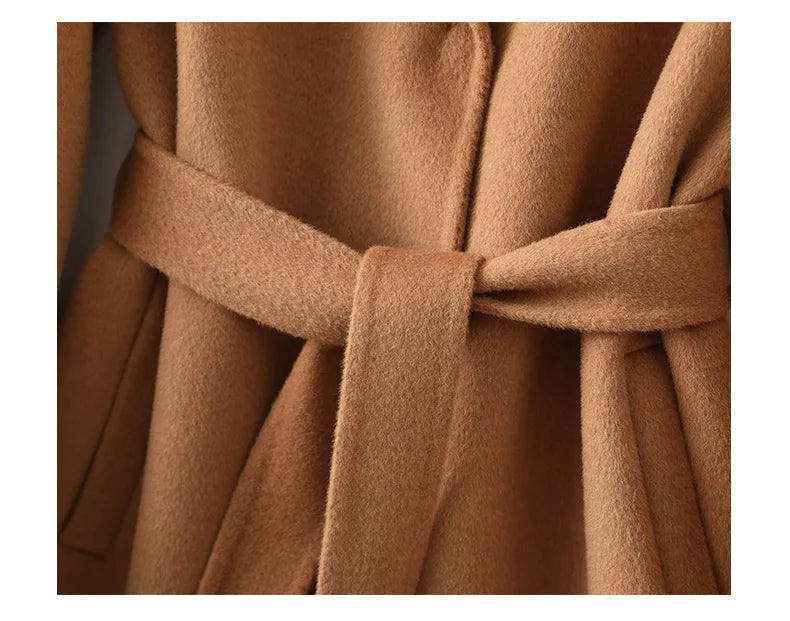 Romilda | Belted Wool Midi Coat