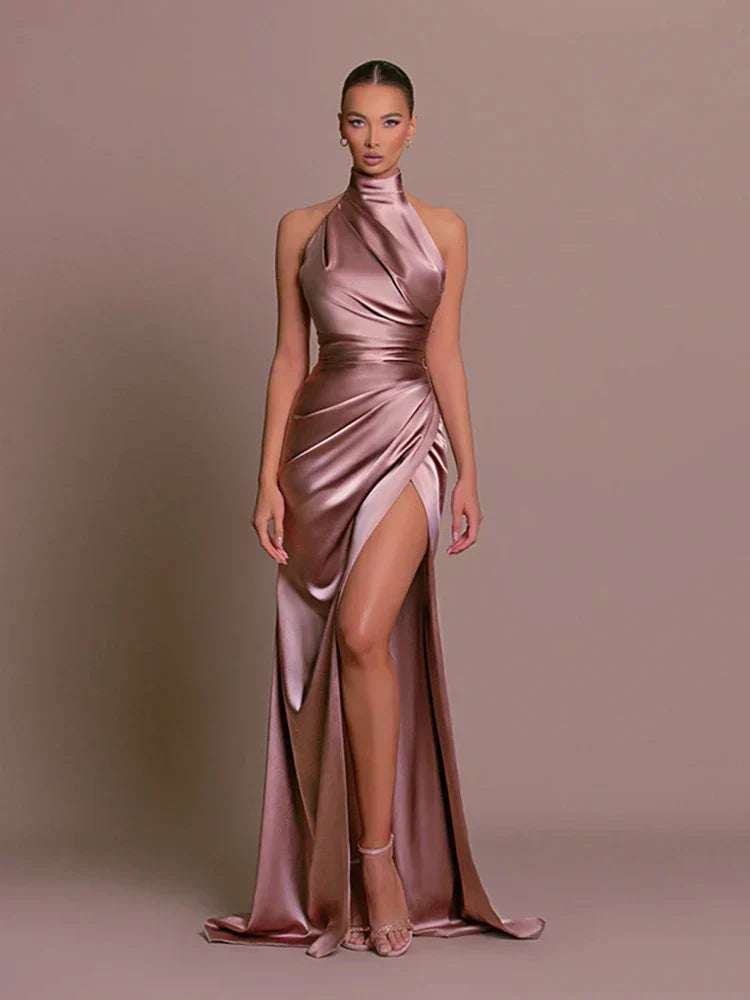 Capucine | Women's High Slit Maxi Dress