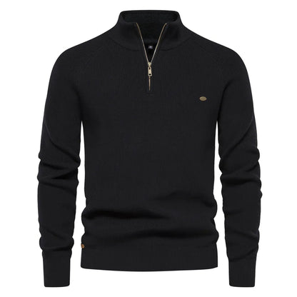 Bastian | Men's Zip-Up Wool Blend Sweater