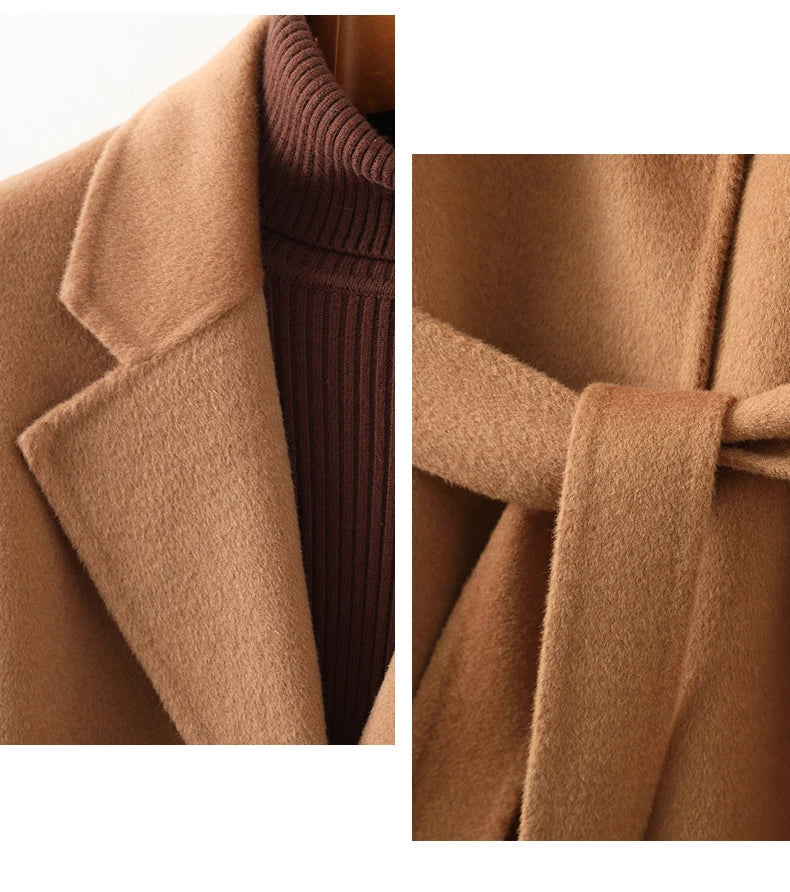 Romilda | Belted Wool Midi Coat