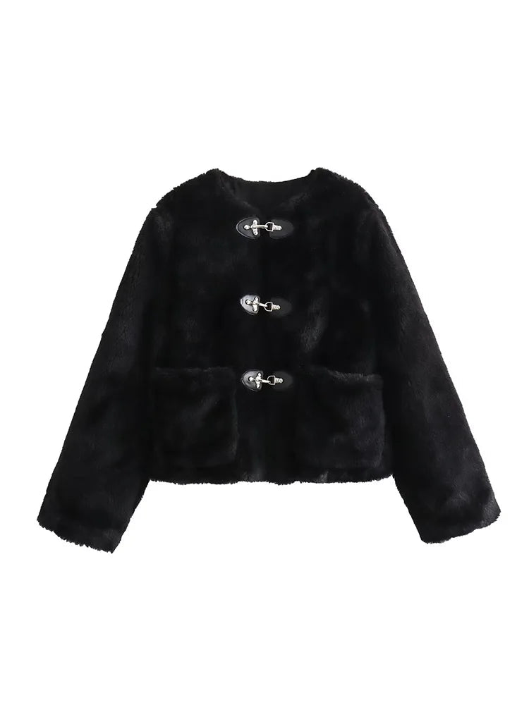 Albane | Soft Fleece Button Jacket