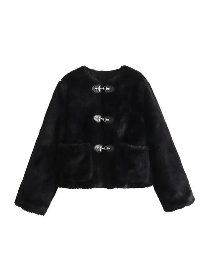 Albane | Soft Fleece Button Jacket