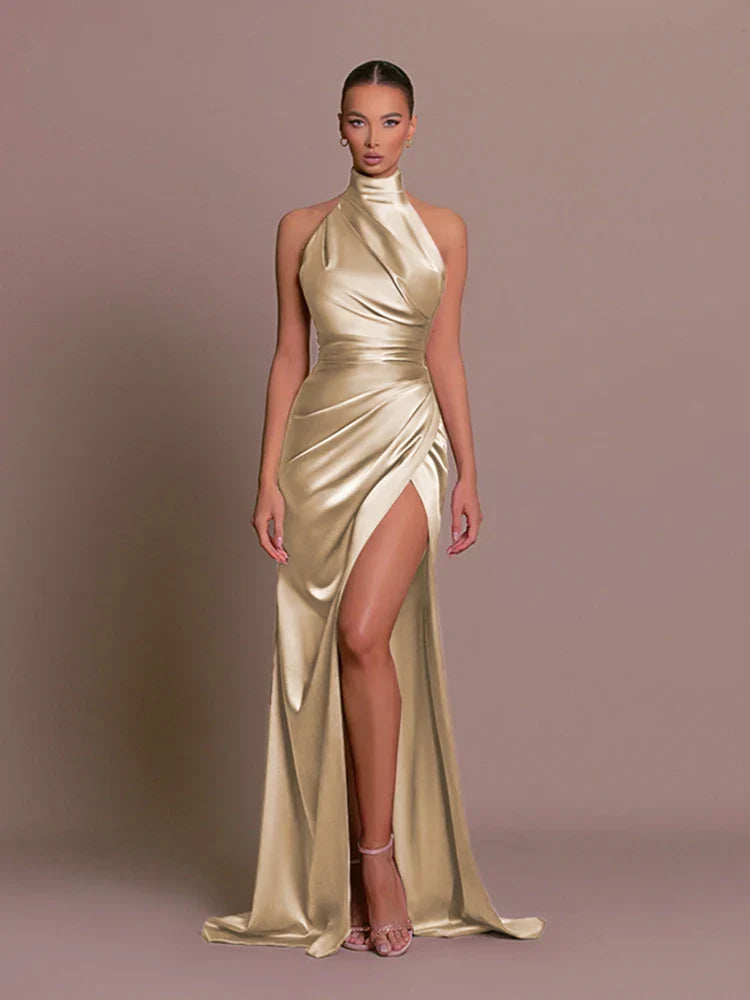Capucine | Women's High Slit Maxi Dress