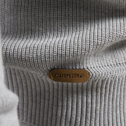 Bastian | Men's Zip-Up Wool Blend Sweater