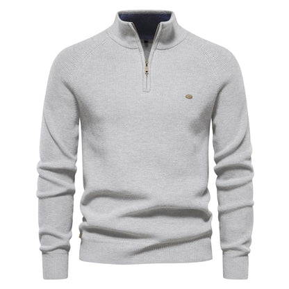 Bastian | Men's Zip-Up Wool Blend Sweater