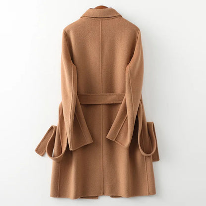 Romilda | Belted Wool Midi Coat