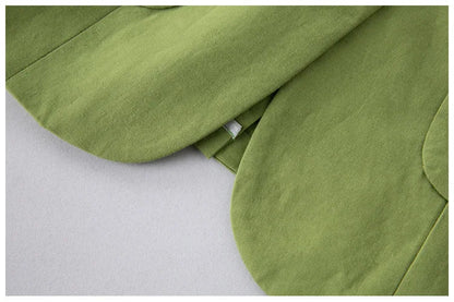 Odile | Tailored Linen Single-Button Blazer