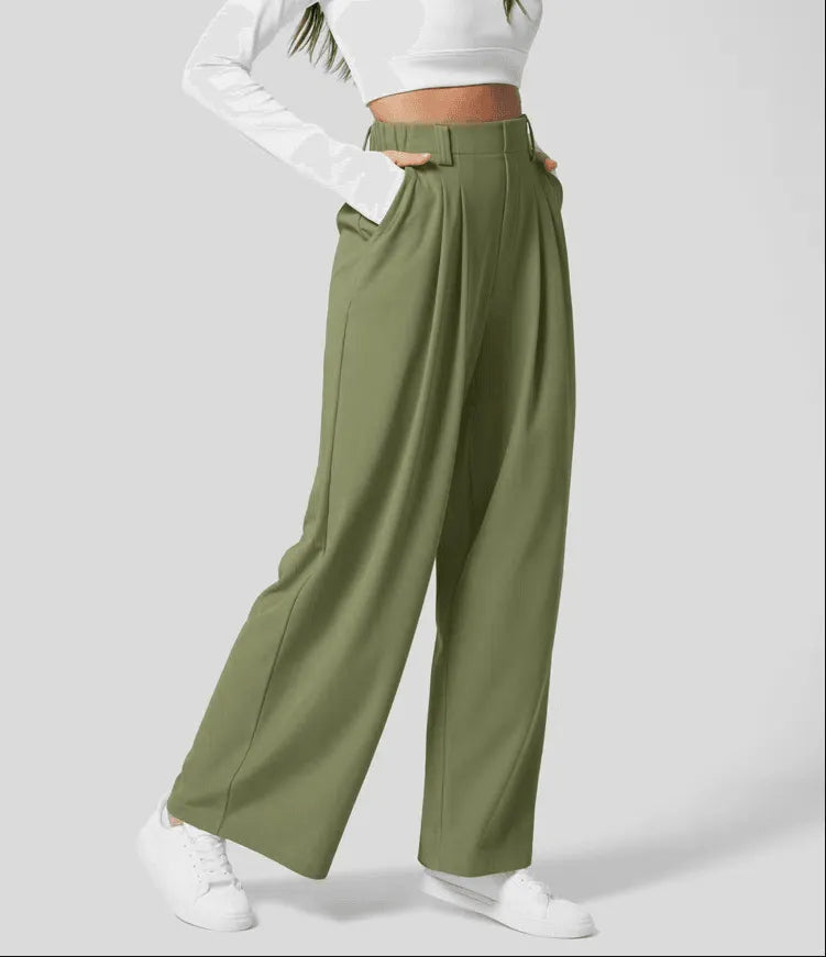 Solvene | Wide-Leg Tailored Work Pants