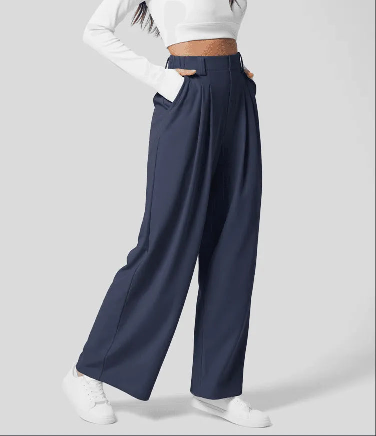 Solvene | Wide-Leg Tailored Work Pants