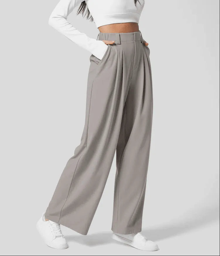 Solvene | Wide-Leg Tailored Work Pants