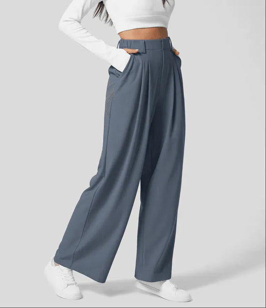 Solvene | Wide-Leg Tailored Work Pants