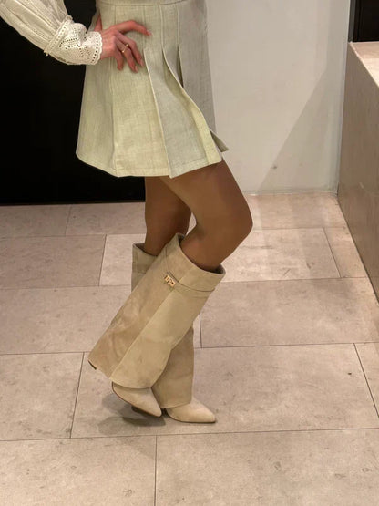 Seravelle | Slouch Knee High Heeled Boots