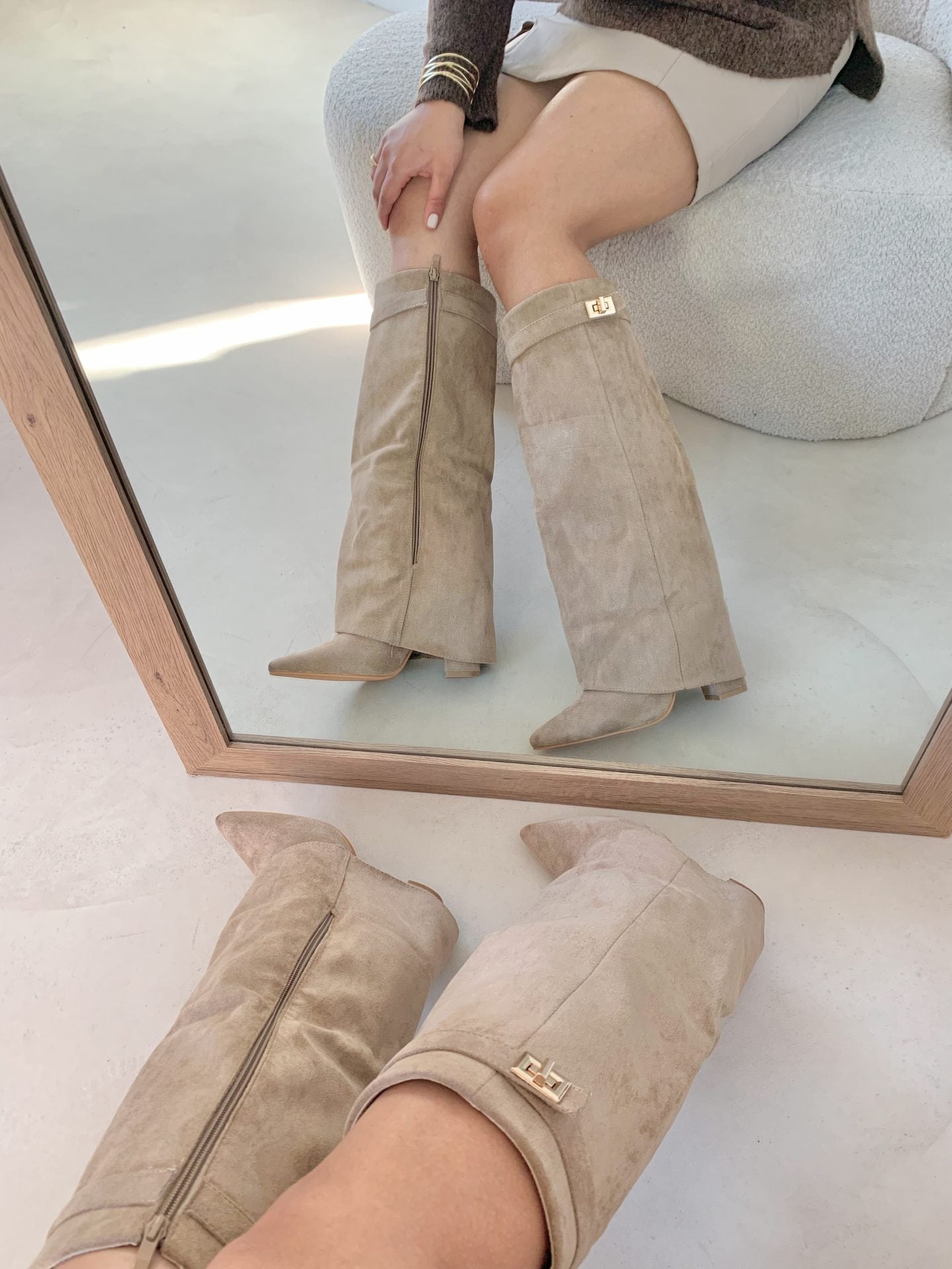 Seravelle | Slouch Knee High Heeled Boots