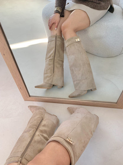 Seravelle | Slouch Knee High Heeled Boots