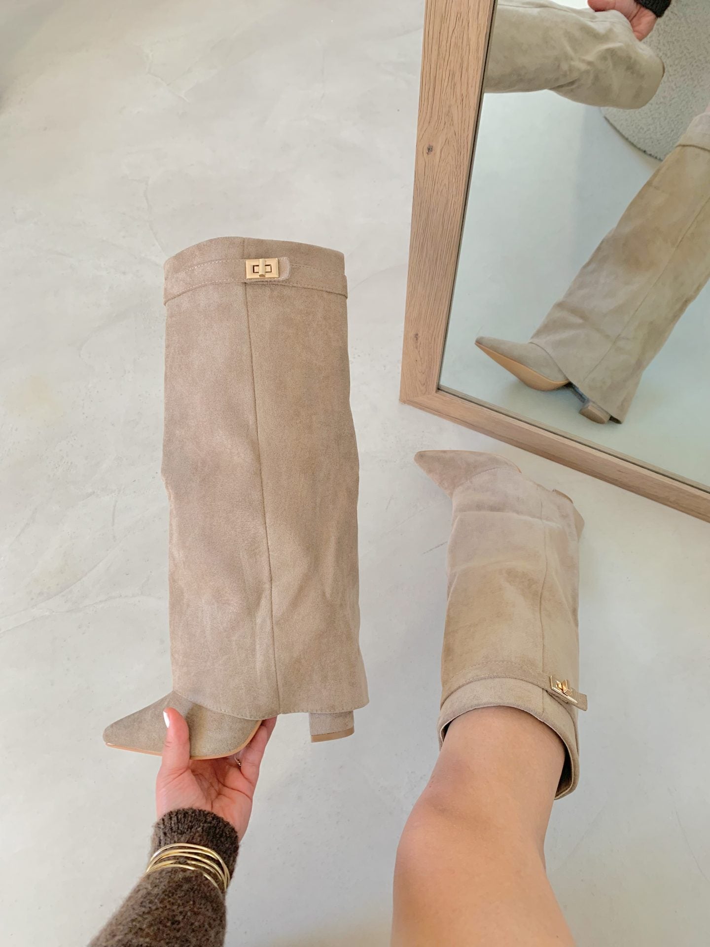 Seravelle | Slouch Knee High Heeled Boots