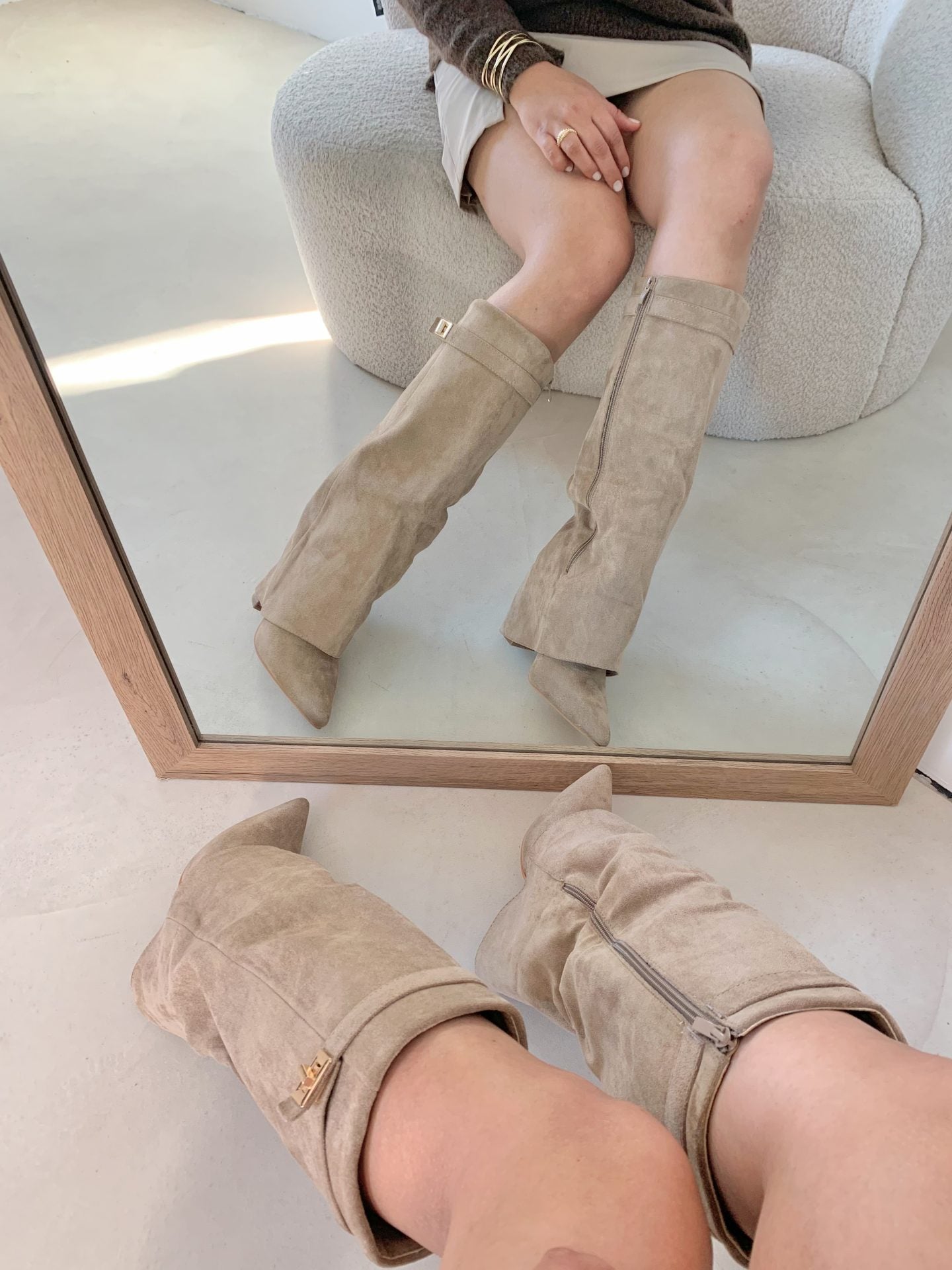 Seravelle | Slouch Knee High Heeled Boots