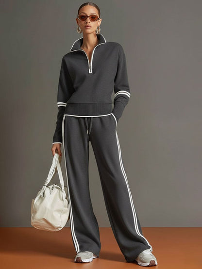 Imogen | Relaxed Wide Leg Two-Piece Lounge Set
