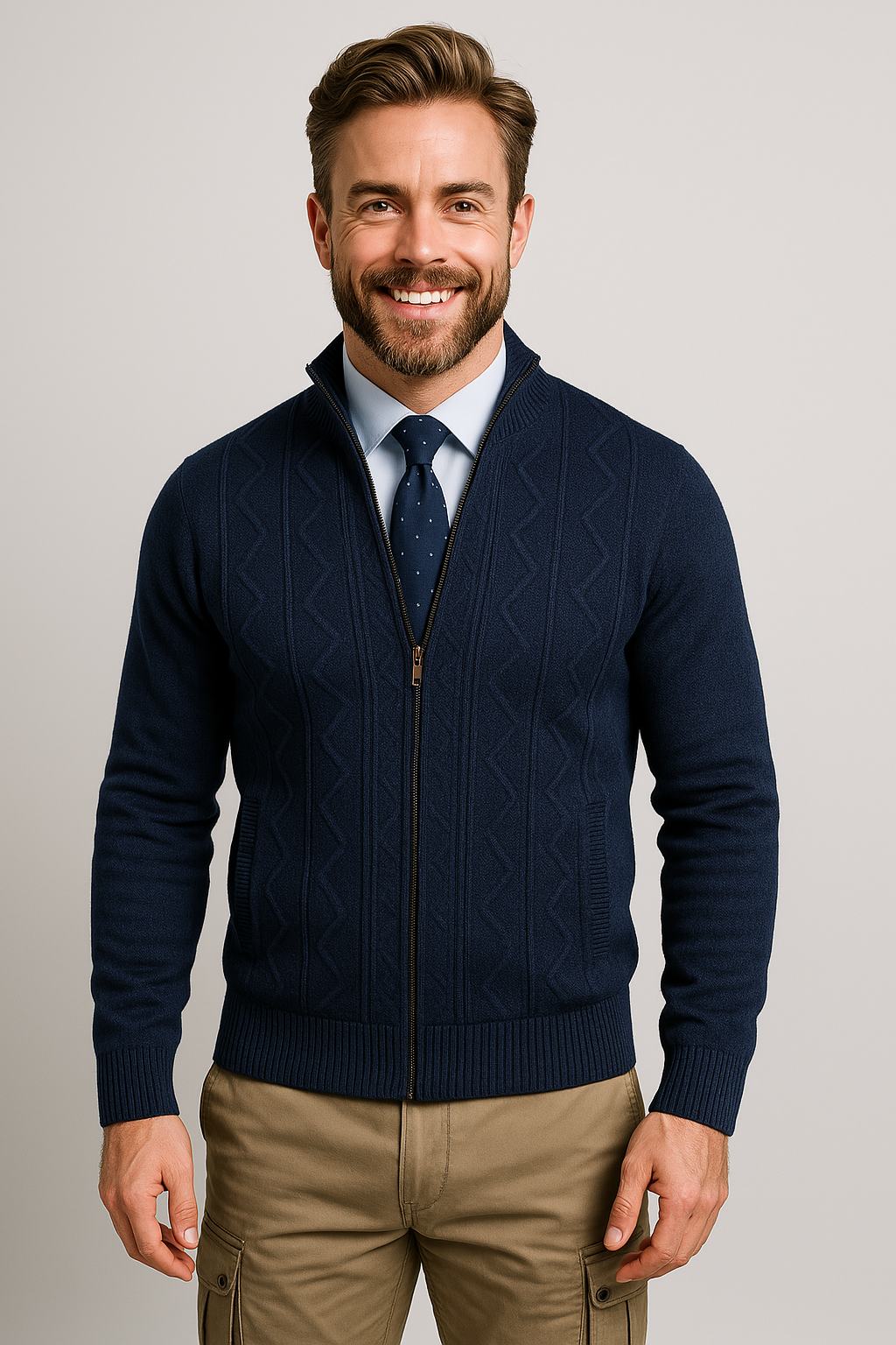 Monviro | Classic Knit Cardigan with Button Closure