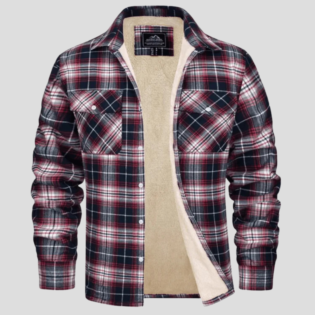 Callum | Men's Fleece Lined Plaid Jacket
