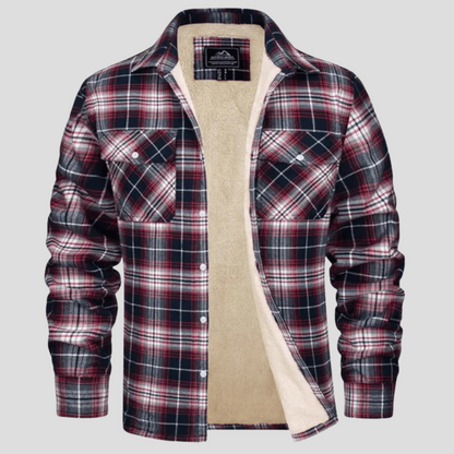 Callum | Men's Fleece Lined Plaid Jacket