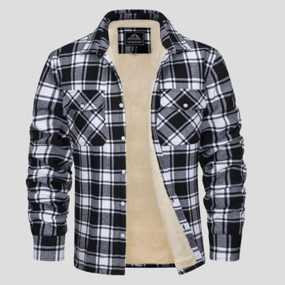 Callum | Men's Fleece Lined Plaid Jacket