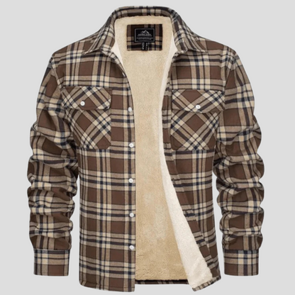 Callum | Men's Fleece Lined Plaid Jacket