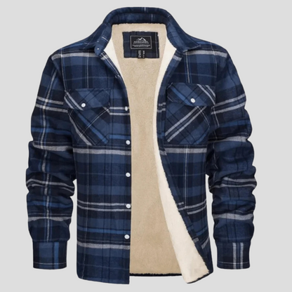 Callum | Men's Fleece Lined Plaid Jacket