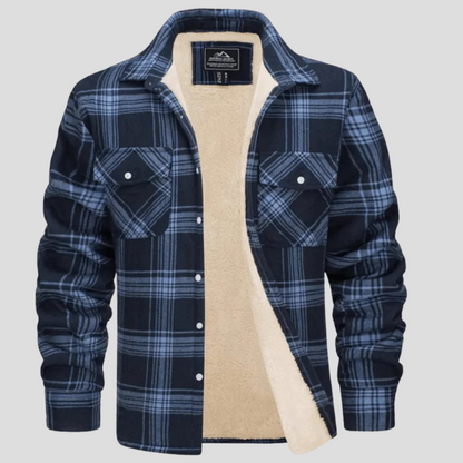 Callum | Men's Fleece Lined Plaid Jacket