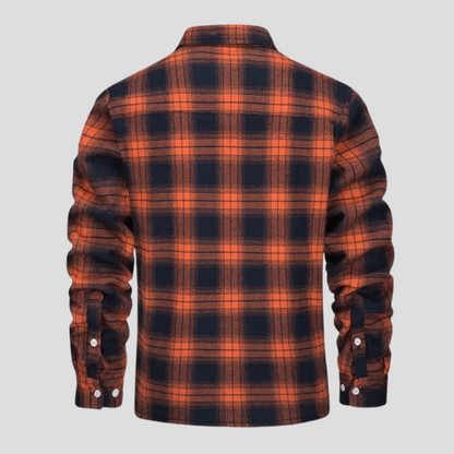 Callum | Men's Fleece Lined Plaid Jacket
