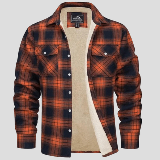 Callum | Men's Fleece Lined Plaid Jacket