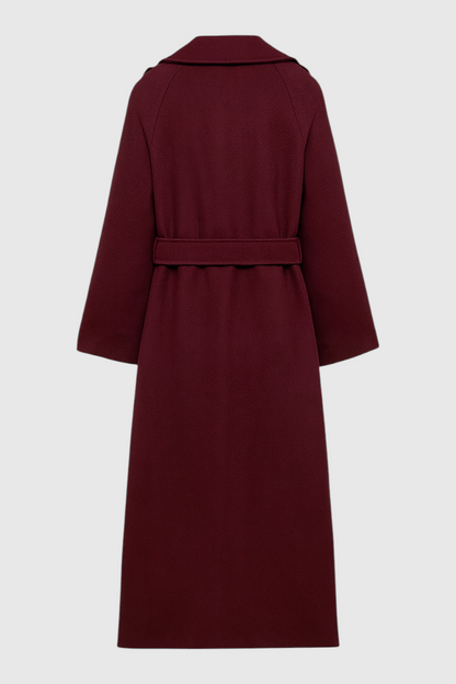 Vivienne | Double Breasted Belted Wool Coat