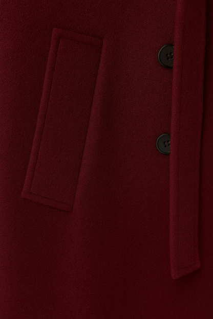 Vivienne | Double Breasted Belted Wool Coat