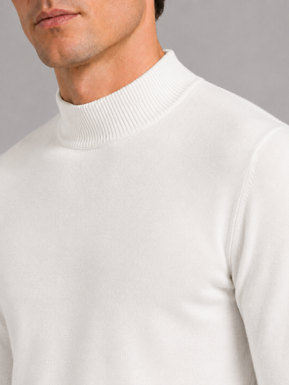 Henri | Slim Fit Mock Neck Knit Sweater