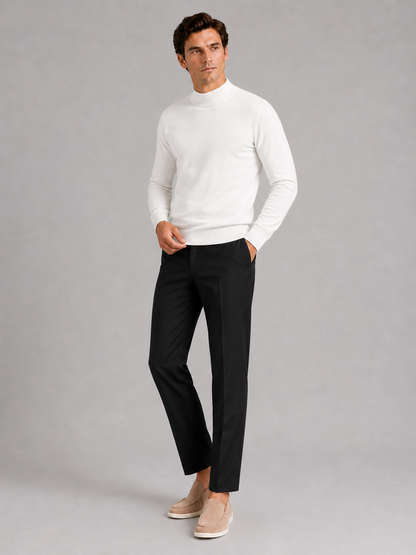 Henri | Slim Fit Mock Neck Knit Sweater